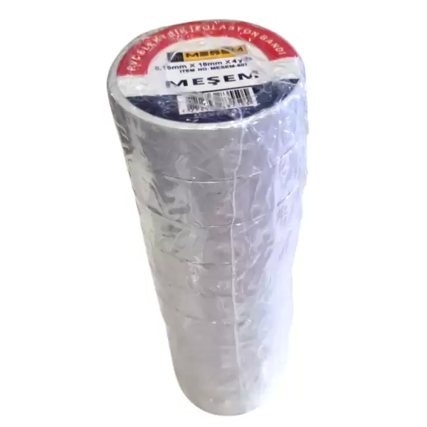 MEŞEM ELEKTRİK BANDI BEYAZ MEŞEM-807 (PKT-10 LU)