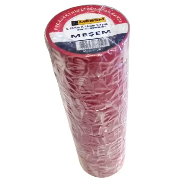 MEŞEM ELEKTRİK BANDI KIRMIZI MEŞEM-807 (PKT-10 LU)