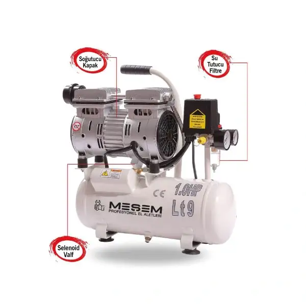 MEŞEM HAVA KOMPRESÖRÜ SESSİZ 9 LT 5152