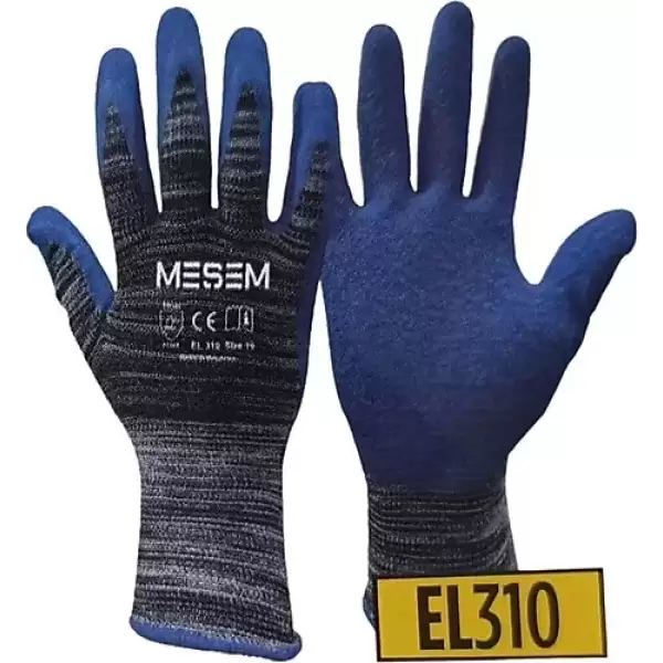 MEŞEM SÜPER LATEX ELDİVEN 1/2 MAVİ EL-310(PK-12Lİ)