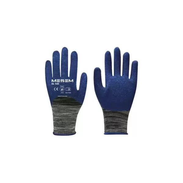 MEŞEM SÜPER LATEX ELDİVEN 3/4 MAVİ EL-540(PK-12Lİ)