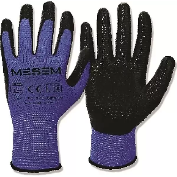 MEŞEM ZEBRA ELDİVEN 1/2 SİYAH EL-350 (PK-12Lİ)