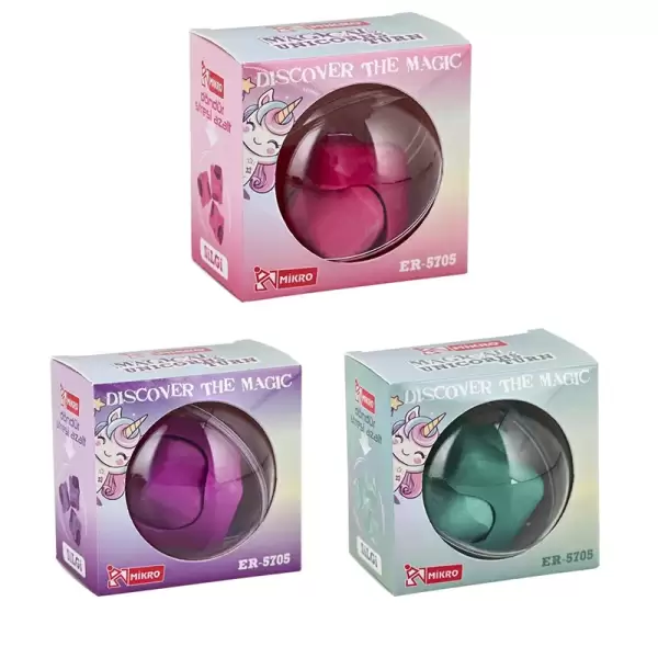 MİKRO MAGICAL UNICORNS TURN SİLGİ 18Lİ KIZ ER-5705