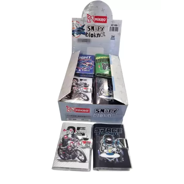 MİKRO NOT DEFTERİ FOR BOYS NT-109 (PKT-24 LÜ)