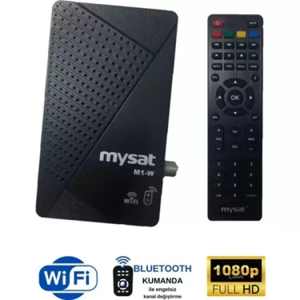 MYSAT DİJİTAL HD UYDU ALICISI MİNİ BLUETOOTH M1
