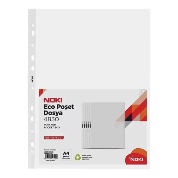 NOKİ ECO POŞET DOSYA 100 LÜ (KOLİ-30 LU)