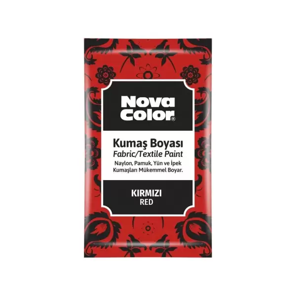 NOVA COLOR KUMAŞ BOYASI KIRMIZI 12 GR NC-901