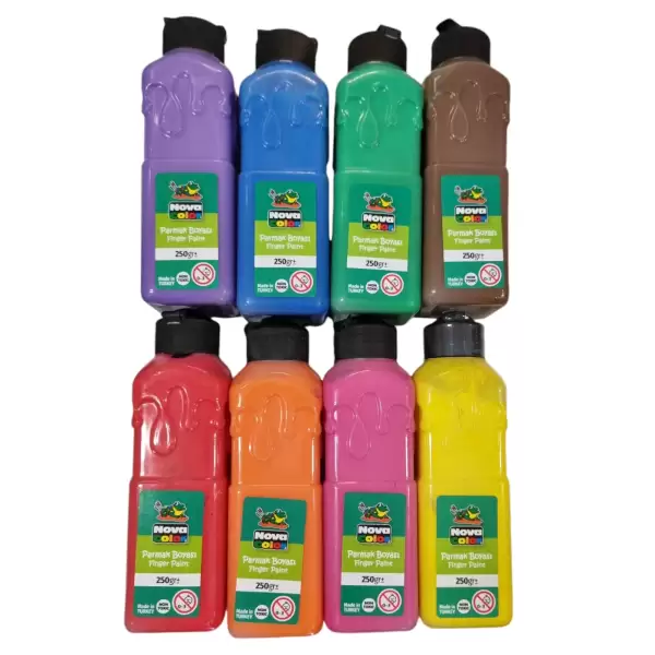 NOVA COLOR PARMAK BOYASI KAHVE 250 ML NC-448