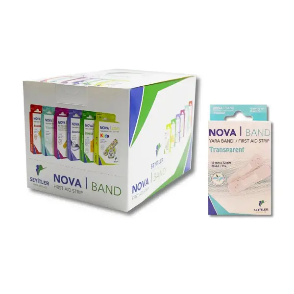 NOVA TRANSPARENT YARA BANDI 20 PCS (KUTU-20 KART)