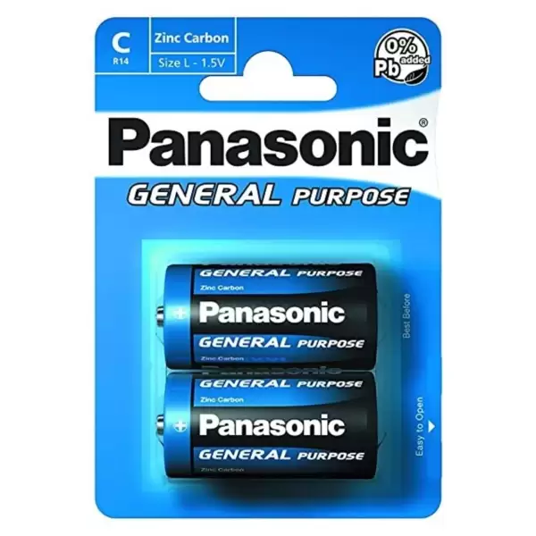 PANASONİC ORTA PİL -C-R14 2 Lİ (KUTU-2X12 Lİ)