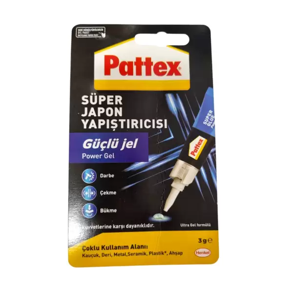 PATTEX JAPON YAPIŞTIRICI SÜPER 3 GR (PKT-16 LI)