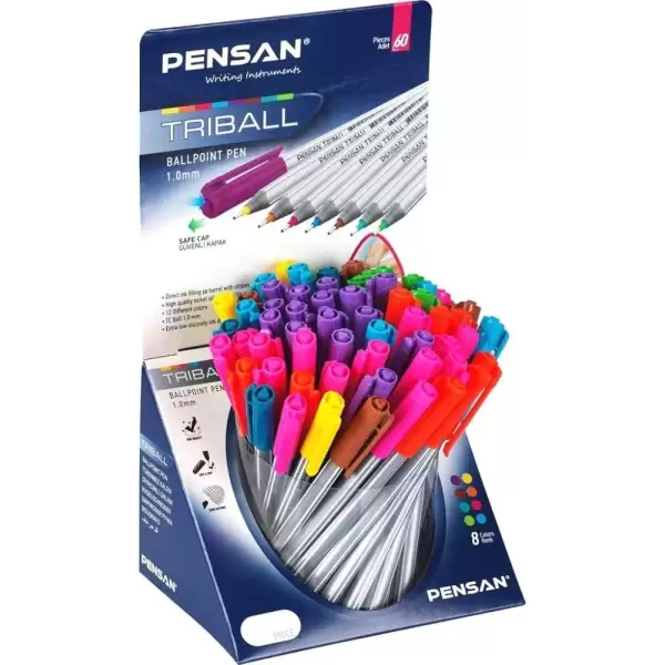 PENSAN TRIBALL TÜK.KAL.1.0 MM RENKLİ 1003(ST-60LI)