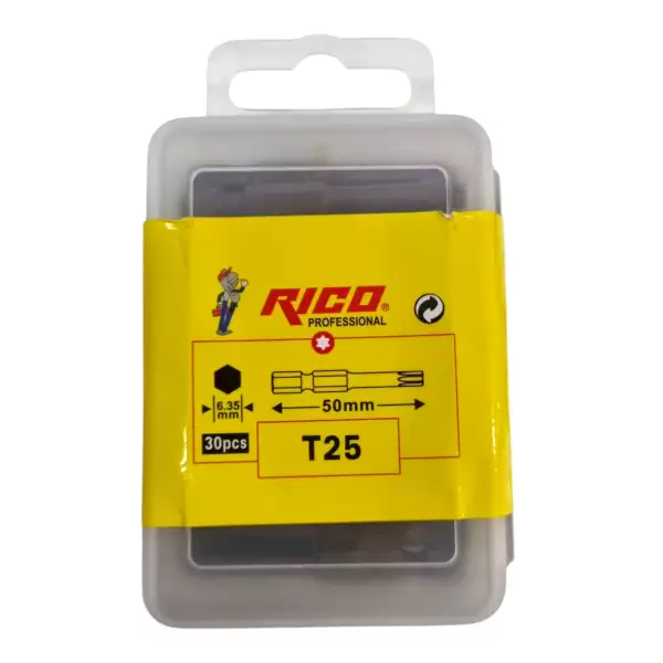 RICO BİTS UÇ T-25 25X50 MM 005-KK1196 (PKT-30 LU)