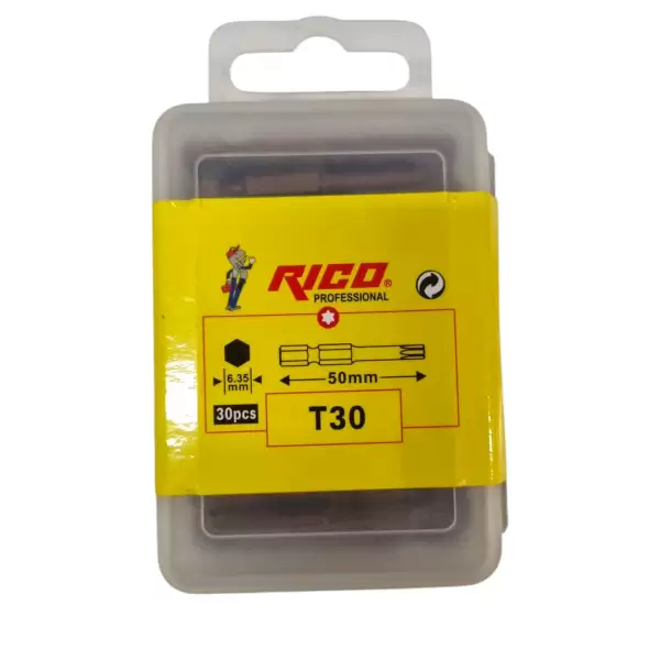 RICO BİTS UÇ T-30 30X50 MM 005-KK1194 (PKT-30 LU)