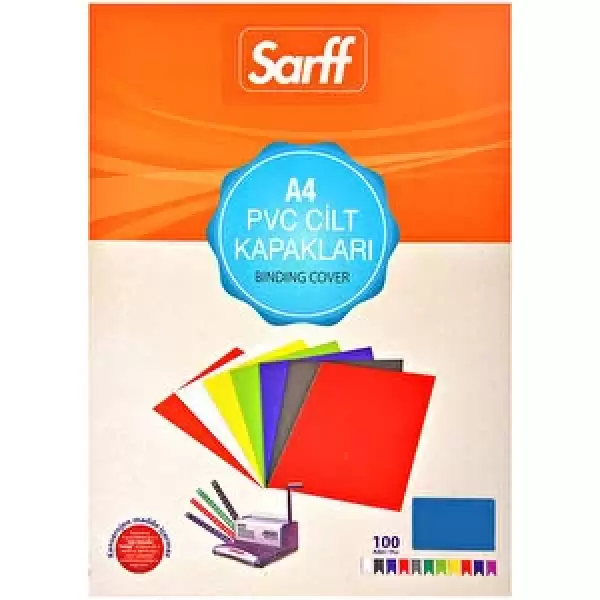 SARF A4 PVC CİLT KAPAĞI MAVİ 15201014 100 LÜ