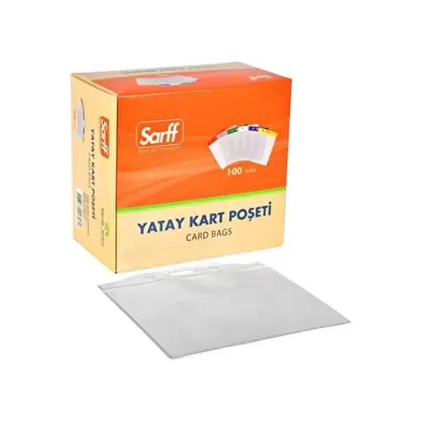 SARF YATAY KART POŞETİ KIRMIZI 15207006 100 LÜ