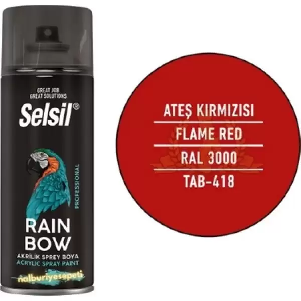 SELSİL SPREY BOYA ATEŞ KIRMIZISI 400 ML TAB-418