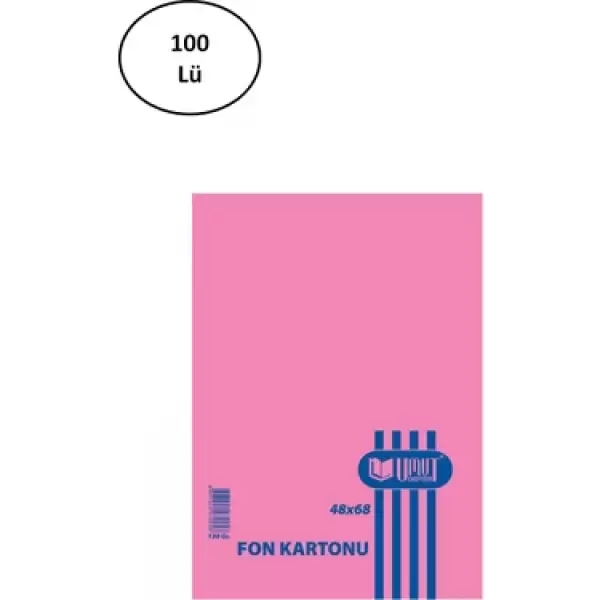 SİNGLE COLOR FON KARTONU 48X68CM A.PEMBE(PK-100LÜ)