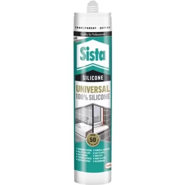 SİSTA SİLİKON ŞEFFAF 280 ML