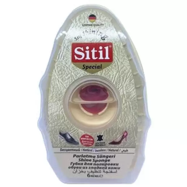 SİTİL AYAKKABI PARLATMA SÜNGERİ NATUREL DEPOLU (PKT-6 LI)
