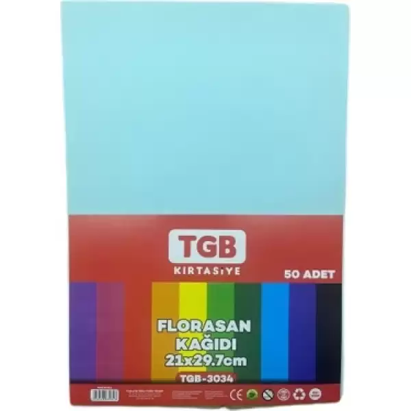 TGB RENKLİ FLORASAN FOTOKOPİ KAĞIDI A4 50 Lİ 3034