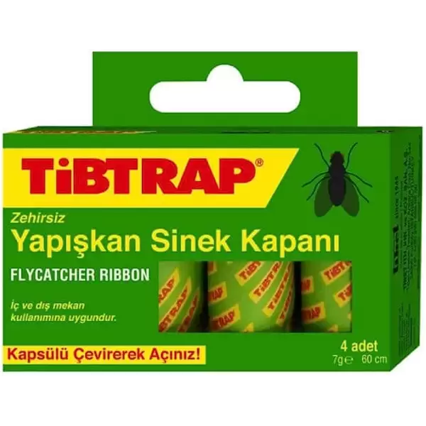 TİBTRAP YAPIŞKAN SİNEK KAPANI 4 LÜ (PKT-22 Lİ)