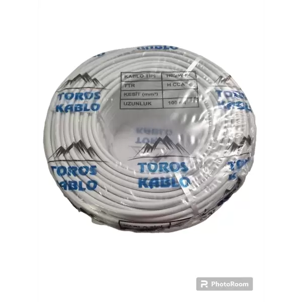 TOROS SİNYAL KABLO 2X1 CCA BEYAZ (TOP-100 MT)