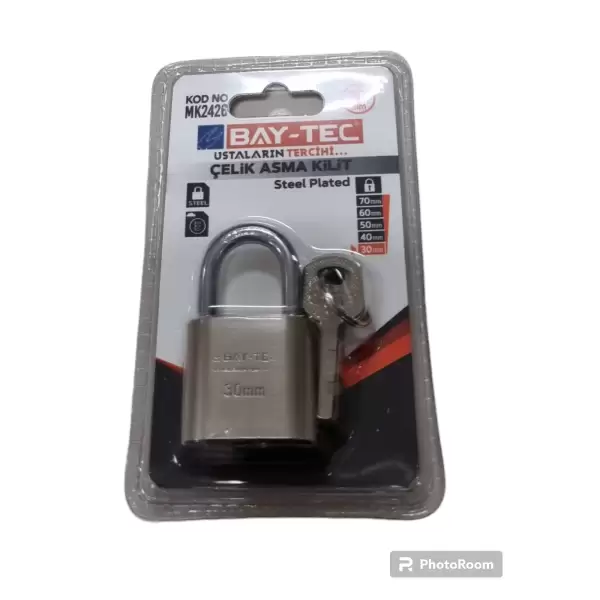 TRI-MAX BAY-TEC ÇELİK ASMA KİLİT 30 MM MK-2426