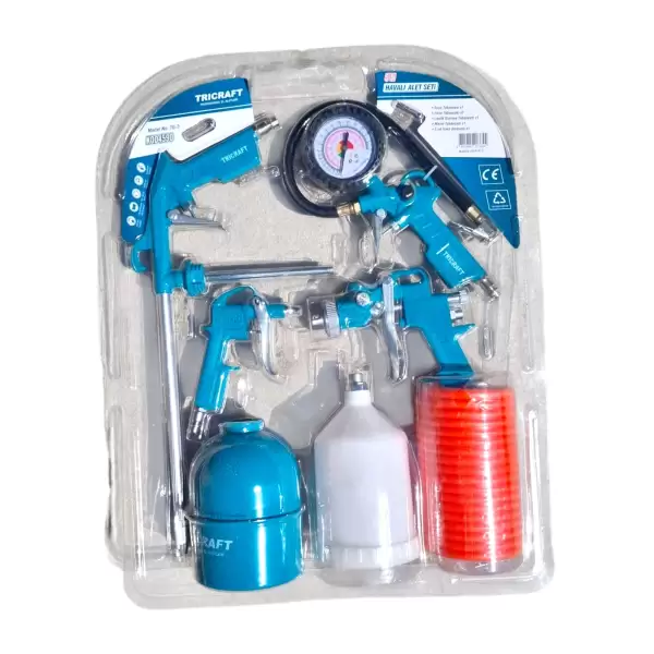 TRICRAFT HAVALI TABANCA SETİ 5 Lİ MEŞEM-4590
