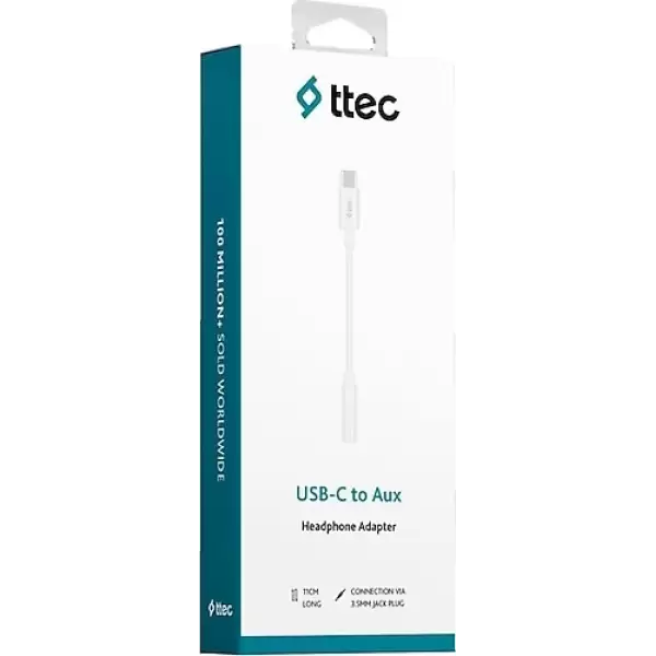 TTECH AUX ADAPTÖR 11 CM BEYAZ 3.5 MM 2AK04B