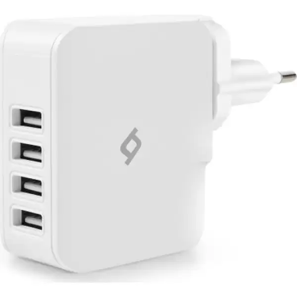 TTECH ŞARJ ALETİ QUATTRO 4 USB Lİ BEYAZ 2SC02B