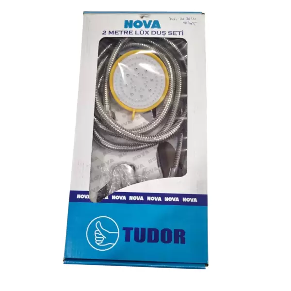 TUDOR NOVA DUŞ SETİ SİYAH LÜKS 2 MT DS-L0049