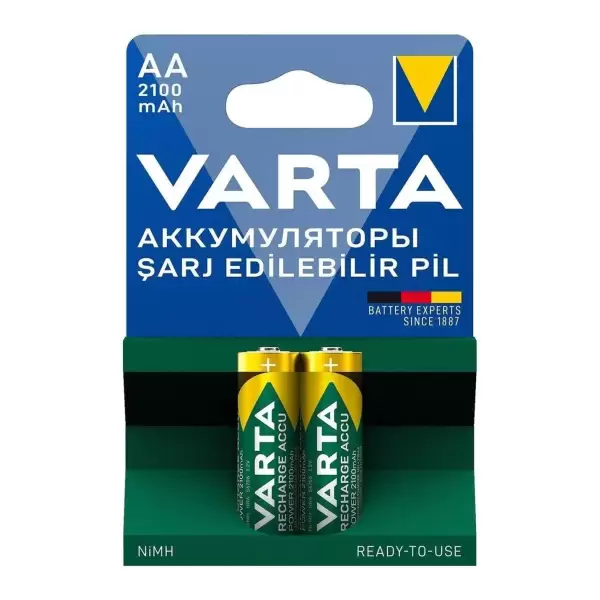 VARTA ŞARJLI KALEM PİL AA 2100 MAH 2 Lİ