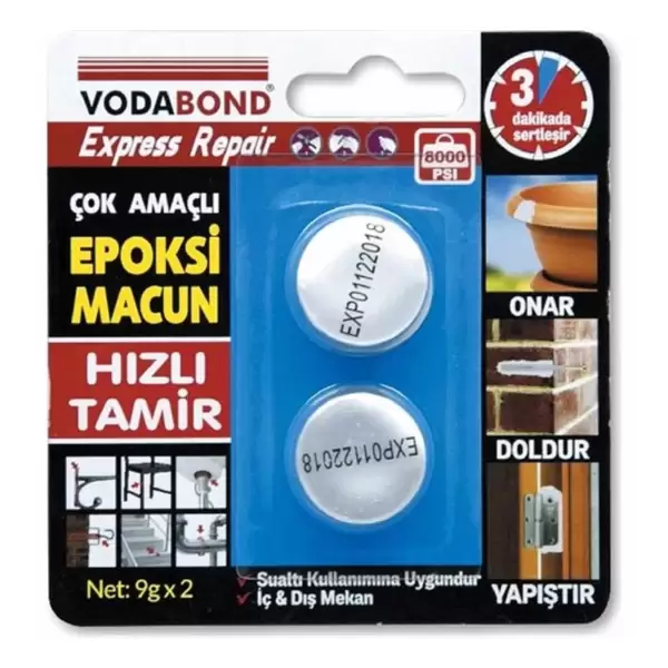 VODABOND EPOKSİ TAMİR MACUNU 9 GR 78 3096