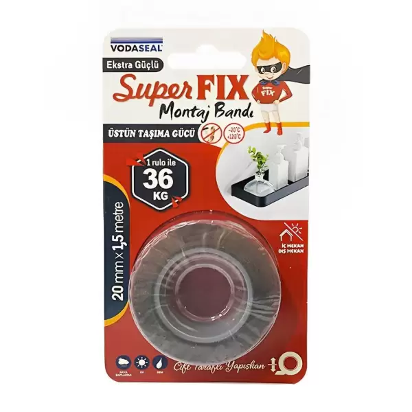 VODASEAL SUPER FIX MONTAJ BANDI 20 MM 1,5 MT 0882