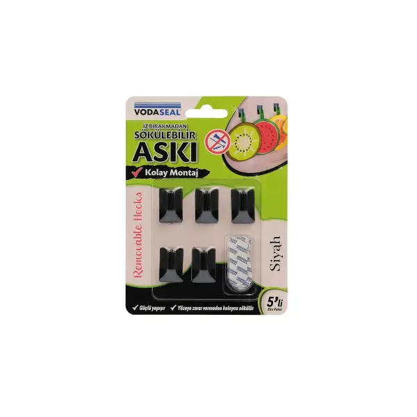 VODASEAL YAP.ASKI(SÖKÜLEBİLİR) 5 Lİ SİYAH 870776