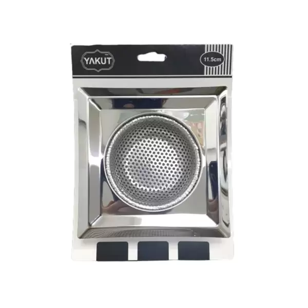 YAKUT METAL KARE LAVABO SÜZGECİ 11,5 CM 12285