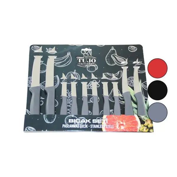 YAKUT TUJO BIÇAK SETİ 10 LU 6690