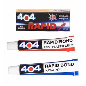 404 PLASTİK ÇELİK YAPIŞTIRICI RAPID ŞEFFAF10GR