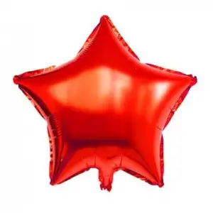 18/45 CM KIRMIZI YILDIZ FOLYO BALON