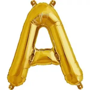 40X102 CM A HARFLİ ALTIN FOLYO BALON