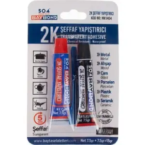 504 BAYBOND ÇELİK YAPIŞTIRICI ŞEFFAF MK-1404
