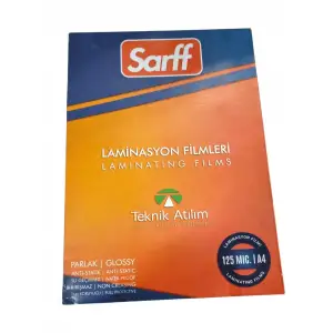 SARF A4 LAMİNASYON FİLMİ 125 MİC. 09016 100 LÜ