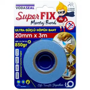 VODASEAL ÇİFTARAFLI MONTAJ BANDI 20X3 M 0574