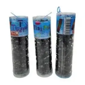 TİNG PAİ LASTİK TOKA RENKLİ SİYAH ŞEFFAF BZD-101