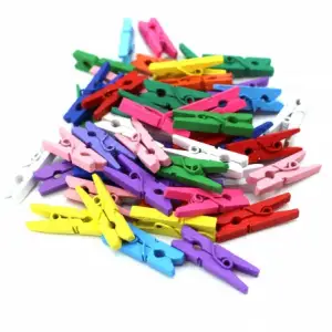 AHŞAP RENKLİ MANDAL MSY-9836 (PKT-20 Lİ )