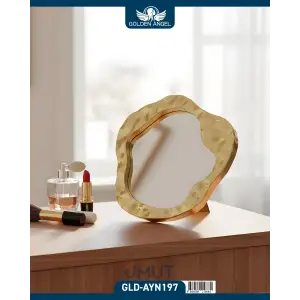 GOLDEN ANGEL MAKYAJ AYNASI METALİZE AYAKLI AYN-197