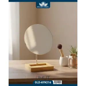 GOLDEN ANGEL MASA ÜSTÜ MAKYAJ AYNA BAMBU AYN-216