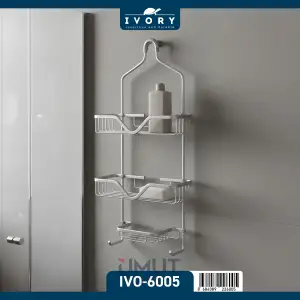 IVORY ALÜMİNYUM BANYA RAFI (ŞAMPUANLIK) IVO-6005