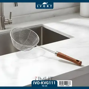 IVORY AKASYA SAPLI ÇELİK KEVGİR 16 CM IVO-KVG111